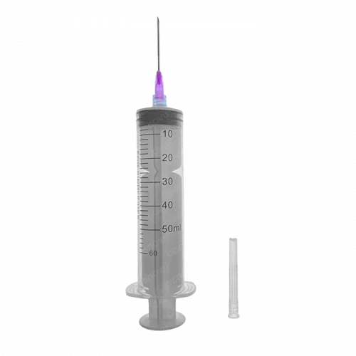 Шприц трехкомпонентный 50 мл Luer Lock c иглой 18G